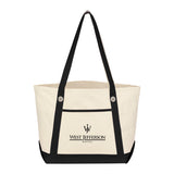 Medium Cotton Canvas Sailing Tote Bag