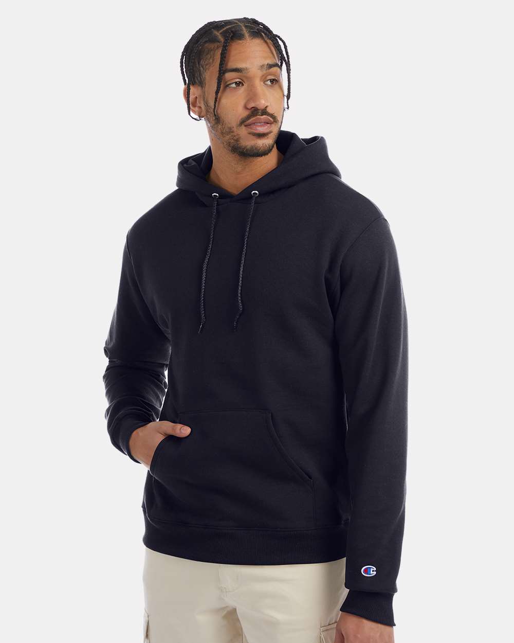 000111 Champion Powerblend® Hooded Sweatshirt