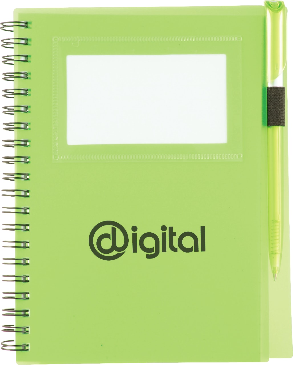5.5" x 7" FSC Mix Star Spiral Notebook with Pen