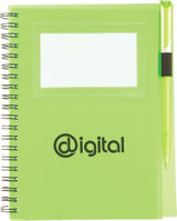 5.5" x 7" FSC Mix Star Spiral Notebook with Pen