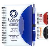 "Cupertino" Stylish Spiral Notepad Notebook with Matching Colour Pen