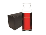 ~ Lyric Carafe 42oz clear glass decanter in Jet gift box