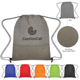 Wave Design Non-woven Drawstring Bag
