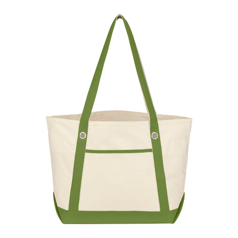 Medium Cotton Canvas Sailing Tote Bag
