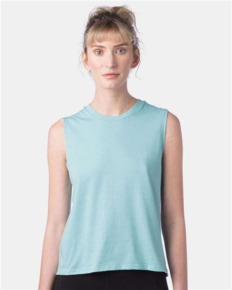 Alternative Women's Cotton Jersey Go-To Crop Muscle Tank Top