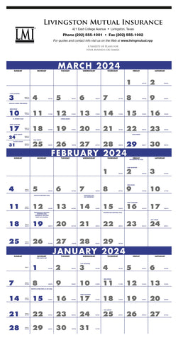 3-Month Planner (4-Sheet)