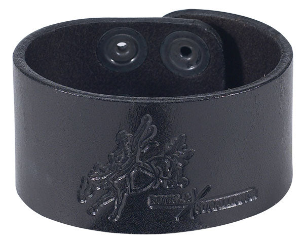 1.5" Leather Bracelet black