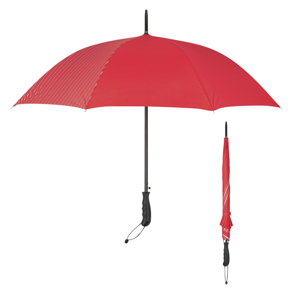 46" Arc Stripe Accent Panel Umbrella