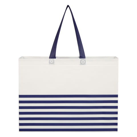 Non-woven Horizontal Stripe Tote Bag
