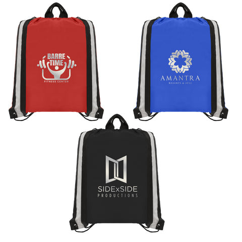 Klondike - Drawstring Backpack - 210D Polyester - Metallic imprint