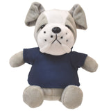 6" Mini Me Gray Brooklyn Bulldog w/T-Shirt