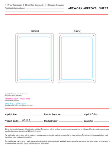 Ultra Soft and Smooth Microfleece Baby Blanket 30x40, Sublimated Edge to Edge 2 sides