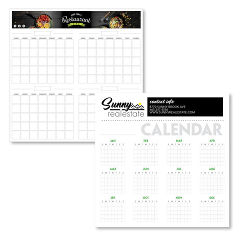 Paper Perpetual Dry Erase Calendar (44