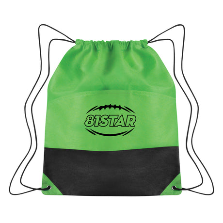 Non-woven Two-tone Drawstring Sports Pack