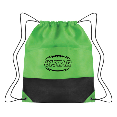 Non-woven Two-tone Drawstring Sports Pack