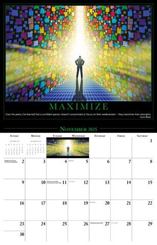 Galleria Wall Calendar 2025 Motivation