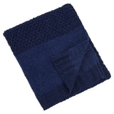 72 Hr Fast Ship - Crochet Knit Blanket, 50x60, with Lasered logo patch, NO SETUP CHARGE