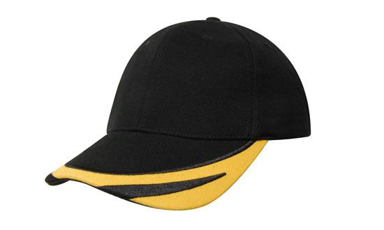Brushed Heavy Cotton Cap w/Embroidered Peak Trim