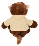 11" Milo Monkey w/ Machine Knit Sweater Embroidered