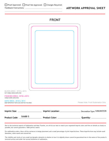 48 Hr Quick Ship - Sherpa Faux Wool Lined Micro Mink Baby Blanket, 30x40, Sublimated