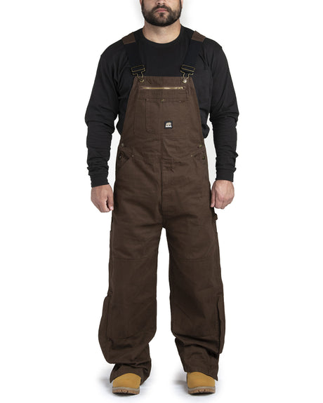 Berne Apparel Men's Short-Length Acre Unlined Washed Bib Overall