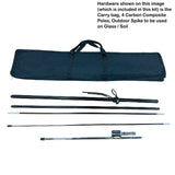 9' Small Tear Drop Flag Kit, Full Color Graphics Double Sided, Outdoor Spike base and Bag Included