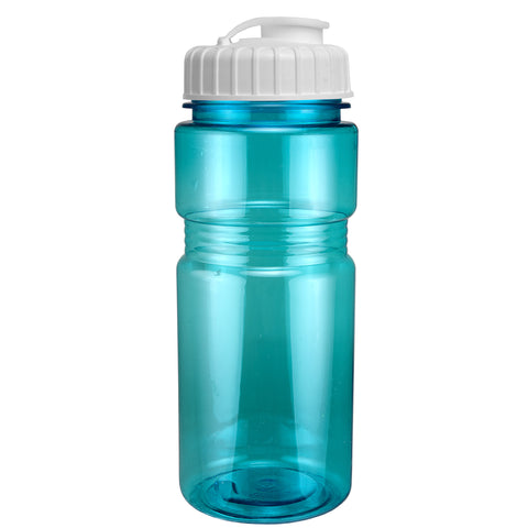20 Oz. Translucent Recreation Bottle w/ Flip Top Lid