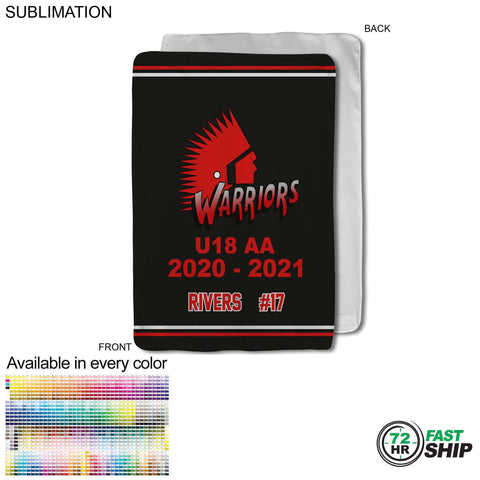 72 Hr Fast Ship - Team Blanket in Ultra Soft Microfleece, 30x40, Baby blanket, Sublimated