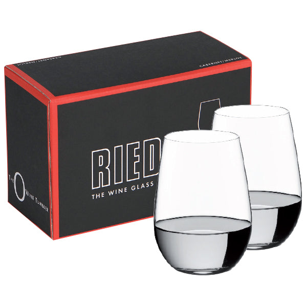~ Riesling/Sauvignon 13-1/4oz crystal stemless S/2 in RIEDEL Gift box (blank)