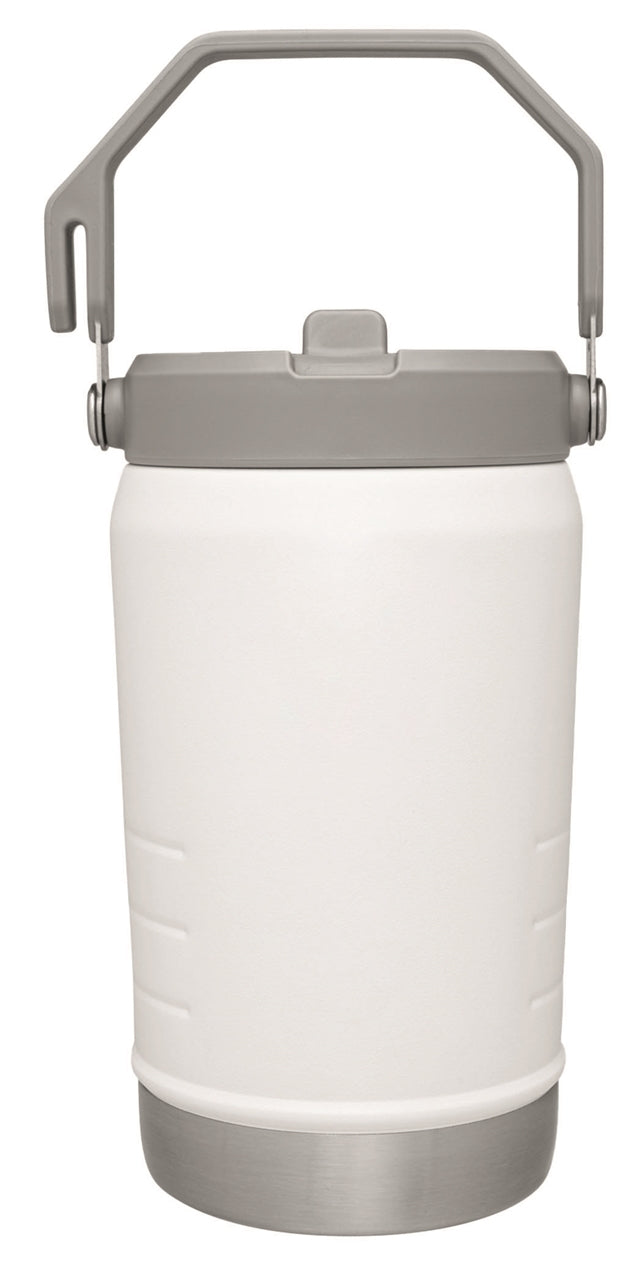 Stanley® IceFlow 40oz Flip Straw Jug, white - Etched
