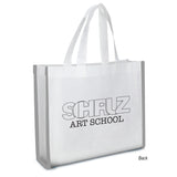 Reflective Non-woven Coloring Tote Bag With Crayons