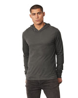 Bella+Canvas® Unisex Jersey Hooded Long Sleeve Tee