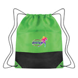 Non-woven Two-tone Drawstring Sports Pack