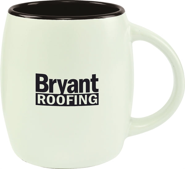 Pipa 14oz 2tone white/black mug in Ripple gift box