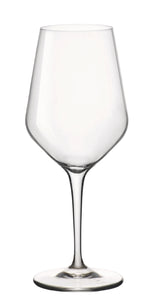 ~ Bormioli Rocco Electra White 15oz stemmed crystal wine glass S/4 in a Noir gift box