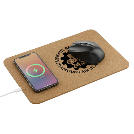 Cork Fast Wireless Charging Mouse Pad