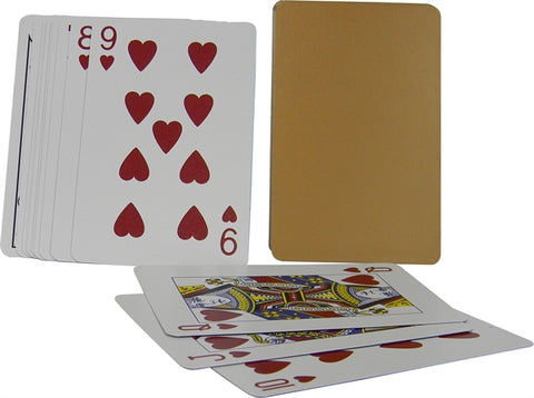 Deck of Cards gold, blank, undecorated
