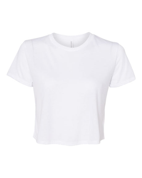 Bella+Canvas® Women's Flowy Cropped Tee Shirt