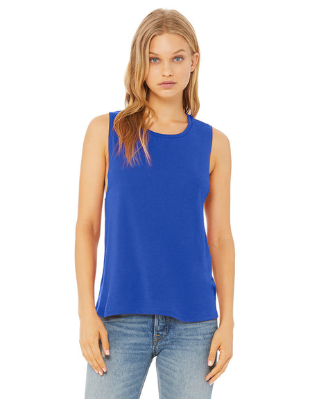 BELLA+CANVAS Ladies' Flowy Scoop Muscle Tank