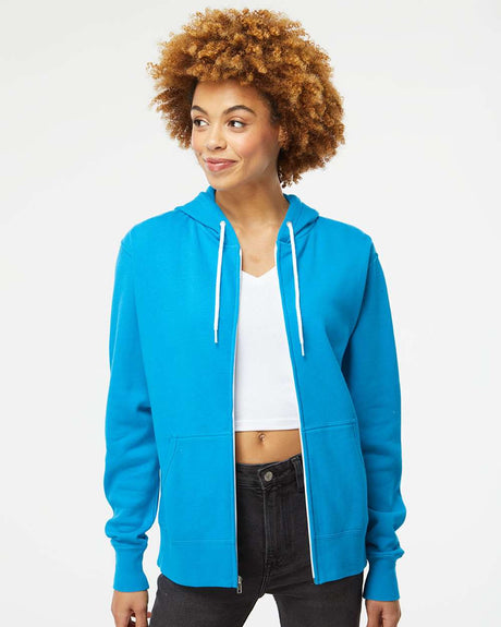 Independent Trading Co. Unisex Lightweight Full-Zip Hooded Sweatshirt