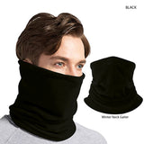Discounted Full Color Heat Transfer Multifunction Tubular 2-ply Black WINTER Neck Gaiter