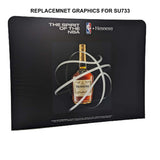 48Hr Quick Ship - Replacement Full Color Graphics Double Sided for 8'W x 8'H EuroFit Straight Wall