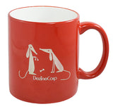 Engraveable C-handle 11oz red mug