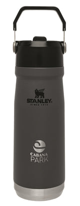 Stanley® IceFlow 22oz Flip Straw Water Bottle, grey - Etched