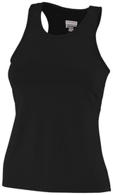 Girls Poly/Spandex Solid Racerback Tank