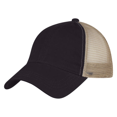 Washed Cotton Mesh Back Cap