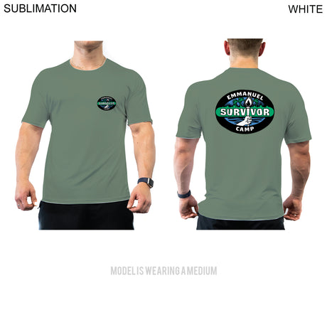 "Survivor" Themed Sublimated Unisex T-Shirt, NO SETUP CHARGE