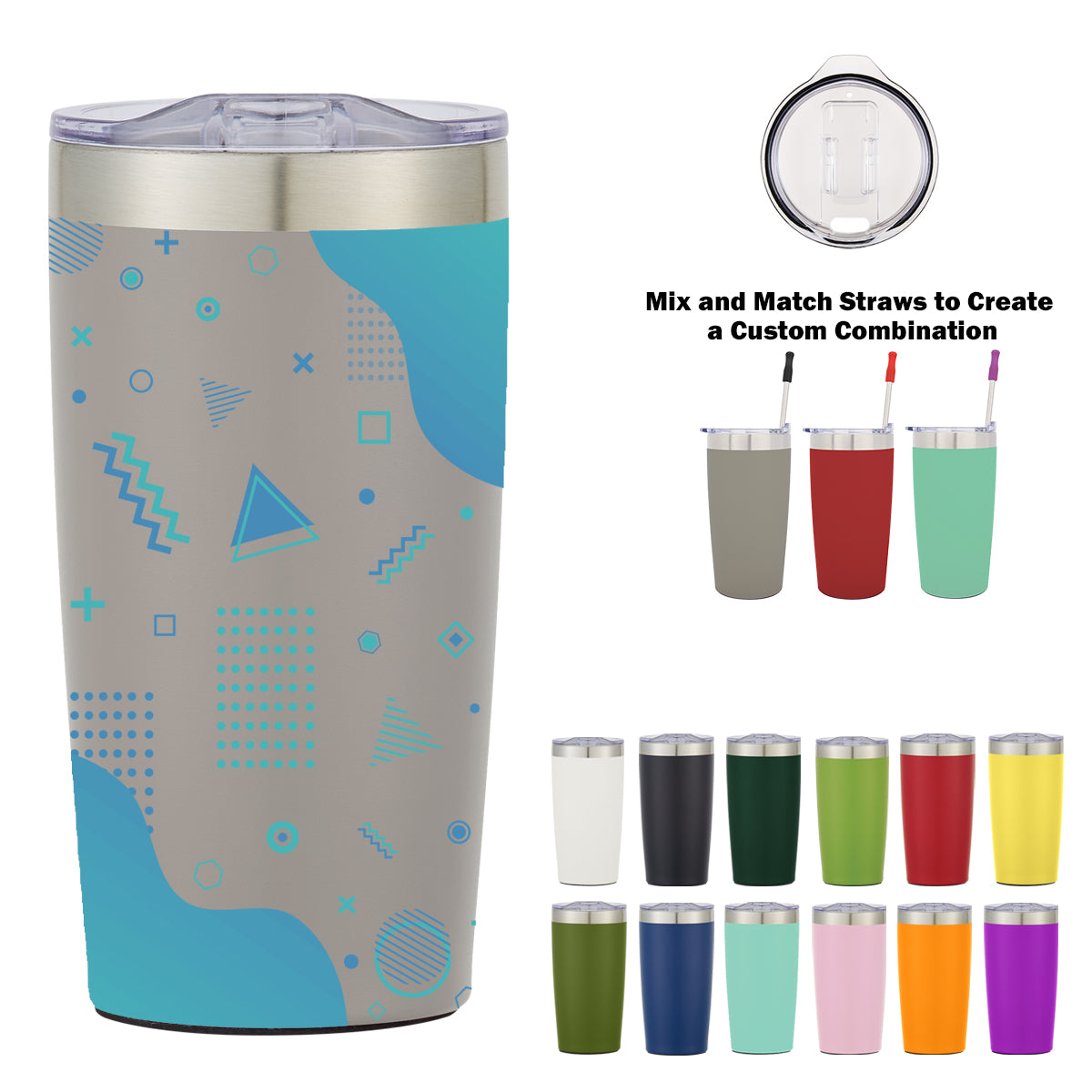 20 Oz. Full Color Two-tone Himalayan Tumbler