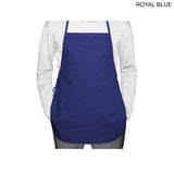 24 Hr Express Ship - Discounted Shorter Length Twill Bib Apron, 19x24, No Pockets
