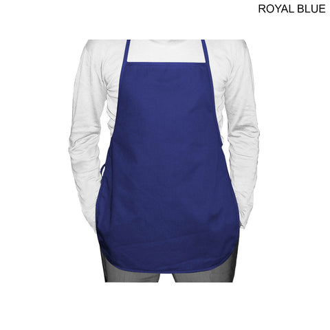 24 Hr Express Ship - Discounted Shorter Length Twill Bib Apron, 19x24, No Pockets